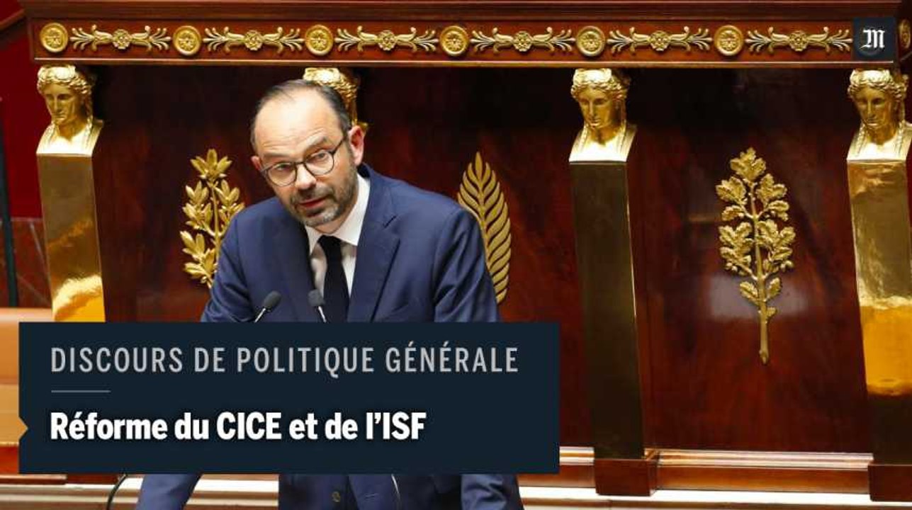 Discours de politique générale de Philippe : réforme du CICE et de l'ISF