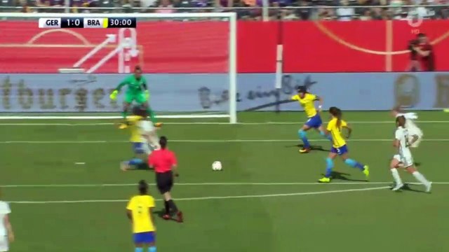 1-0 Linda Dallmann Goal HD - Germany Wom. vs Brazil Wom. 04.07.2017