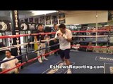 TMT Boxing star Ronald Gavril Putting in work at mayweather boxing club fights sept 14 EsNews Boxing