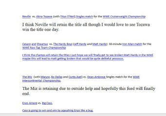 WWE Great balls of fire 2017 my predictions