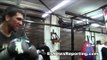 luis cuba arias working out at mayweather boxing club - EsNews Boxing