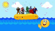 Süper Kahramanlar Denizde _ Hulk ironman kaptan amerika arrow thor yüzüyor , Çizgi film izle 2017