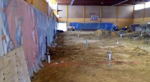 SUIVI DES TRAVAUX DU GYMNASE 4 (3 JUILLET 2017)