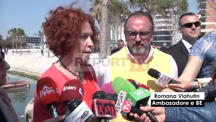 Report TV - Vlorë, Vlahutin te Lungomare:  Punimet të mbarojnë në 30 prill