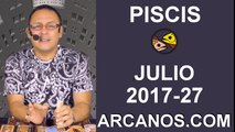 PISCIS JULIO 2017-2 al 8 Jul 2017-Amor Solteros Parejas Dinero Trabajo-ARCANOS.COM