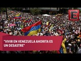 Manifestaciones paralizan la ciudad de Caracas, Venezuela