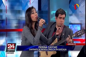 Cantante Pierina Caycho interpreta clásicos criollos en quechua