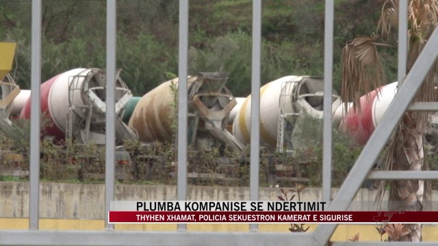Plumba kompanisë se ndërtimit, thyhen xhamat - News, Lajme - Vizion Plus