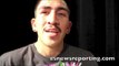 Leo Santa Cruz talks about Abner Mares, Mayweather vs Canelo, and meeting Matthysse