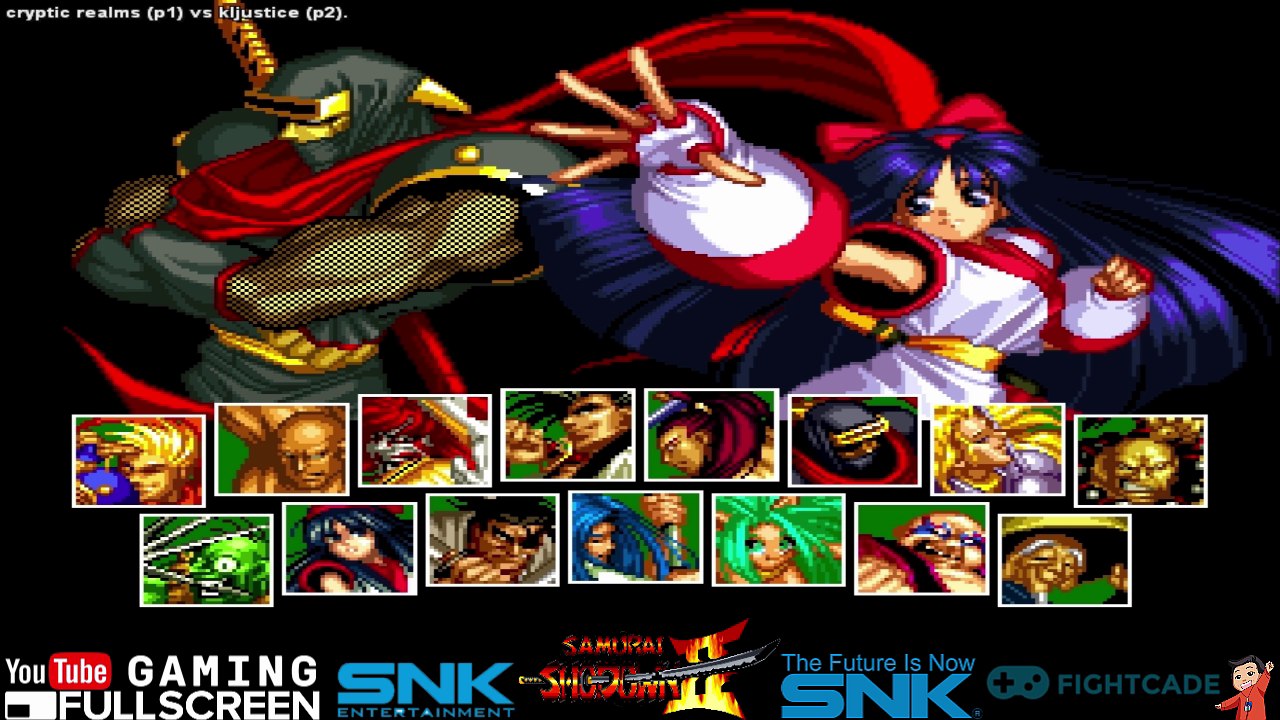 Fightcade - Samurai Shodown 2 Online Casuals  - cryptic realms (GER) vs.  kljustice (USA)