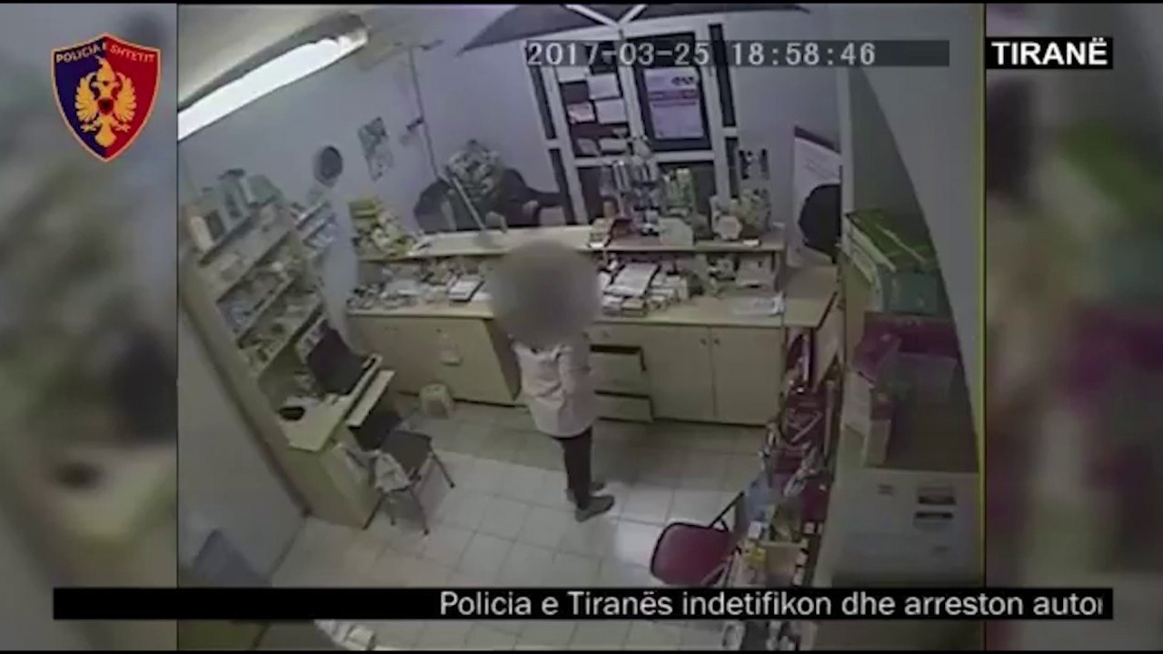 ARRESTOHEN DY TE RINJ GRABITES NE TIRANE TE CILET ISHIN KTHYER NE TMERRIN E FARMACIVE LAJM