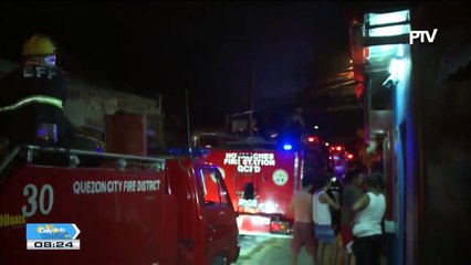 Ilang pamilya sa Batasan Hills, nasunugan