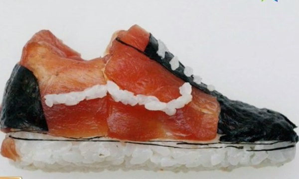 Unik, Chef Ini Ciptakan Sushi Berbentuk Sepatu!