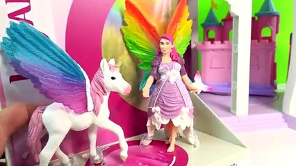 Fantaisie ferme transporter les chevaux de de déballage licornes vidéo Schleich super bayala