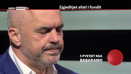 Report Tv, 5 Pyetjet nga Babaramo i ftuar Edi Rama - Pjesa e Dyte