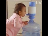 Funny , Girl drinks Water like this | Try not to laugh