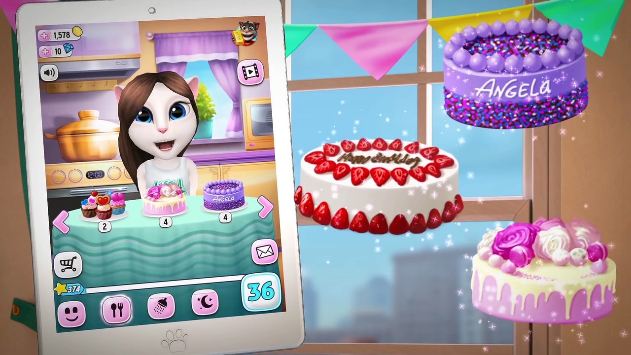 Talking Angela Sings – Happy Birthday to Me! (NEW Song)