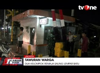 Tawuran Dua Kelompok Remaja di Wilayah Gambir