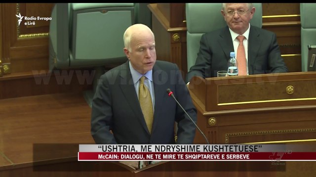 McCain: Dialogu, në të mirë të shqiptarëve e serbeve - News, Lajme - Vizion Plus