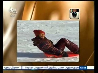 #ساعة‪_‬رياضة | ميسي يتزحلق على الجليد مع زوجته وابنه