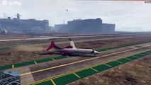 Aire Avión en portador de la gracioso aterrizaje masivo momentos Avión maravilloso GTA 5