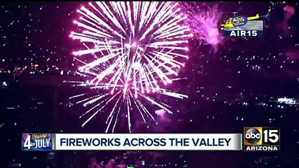 Fireworks show around Valley can cause traffic issues