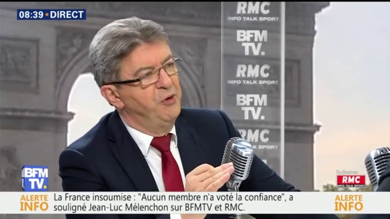 Jean-Luc Mélenchon se demande "où est l'opposition" après le vote de confiance