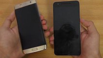 Samsung galaxy s7 edge vs Huawei exus 6p android Nougat
