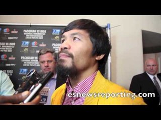 Manny Pacquiao on Rematch with Tim Bradley and Marquez vs Bradley