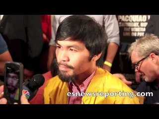 Pacquiao talks about his fight with Brandon Rios