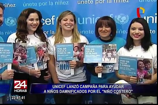 Unicef lanza campaña para ayudar a niños damnificados por desastres naturales