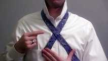 How to Tie a Tie: THE HALF WINDSOR (slow mirrored=beginner) | How to Tie a Half Windsor Kn