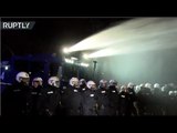 G20 protests: Police uses water cannons against crowd in Hamburg