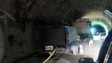 Chantier du tunnel du Roux
