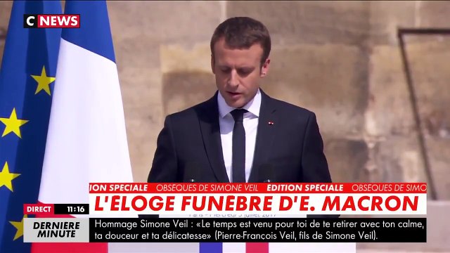 Le président Emmanuel Macron annonce que Simone Veil reposera avec son époux Antoine au Panthéon