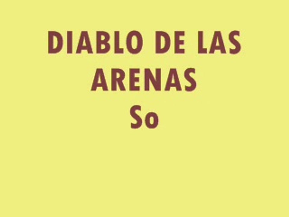 Animales-Diablo de las arenas