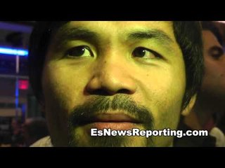 Manny Pacquiao on Fighting Mayweather