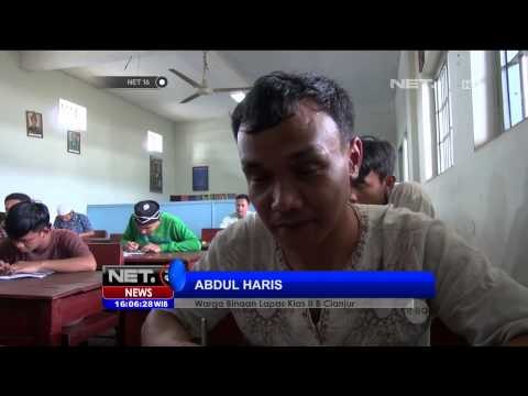 Puluhan Warga Binaan Lapas Cianjur Ikuti Ujian Nasional di Dalam Lapas - NET16