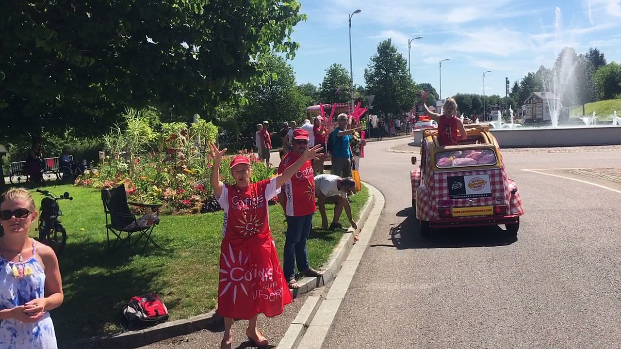 Tour de France 2017 5e étape ambiance caravane dans les Vosges
