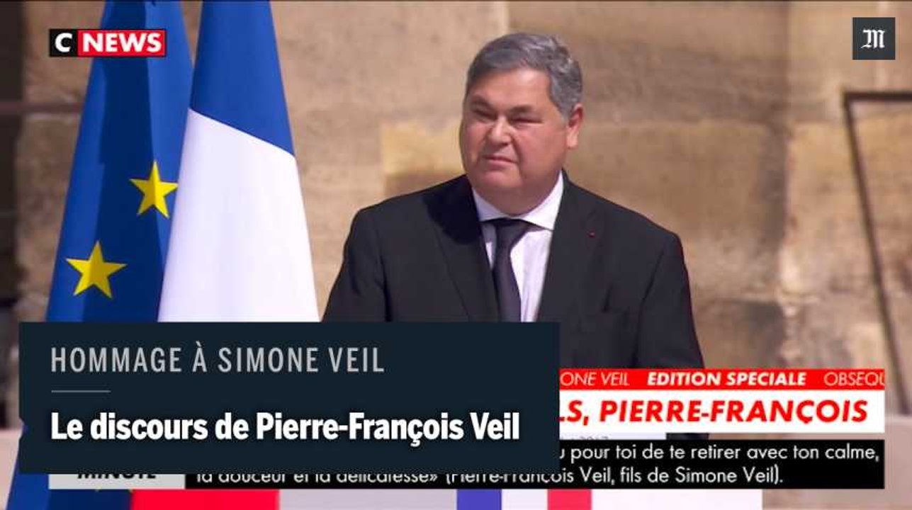 L'hommage de Pierre-François Veil à sa mère, Simone Veil