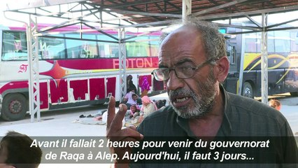Raqa-Alep, l'interminable périple des rescapés de l'EI