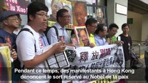 Hong Kong: des manifestants envoient des lettres à Liu Xiaobo