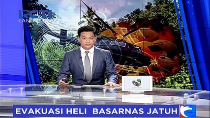 Evakuasi Mesin Heli Basarnas Diangkut Lewat Udara