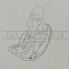 My granddaughter talking phone