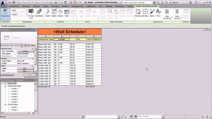 06. Making Schedules for doors, windows and roofs