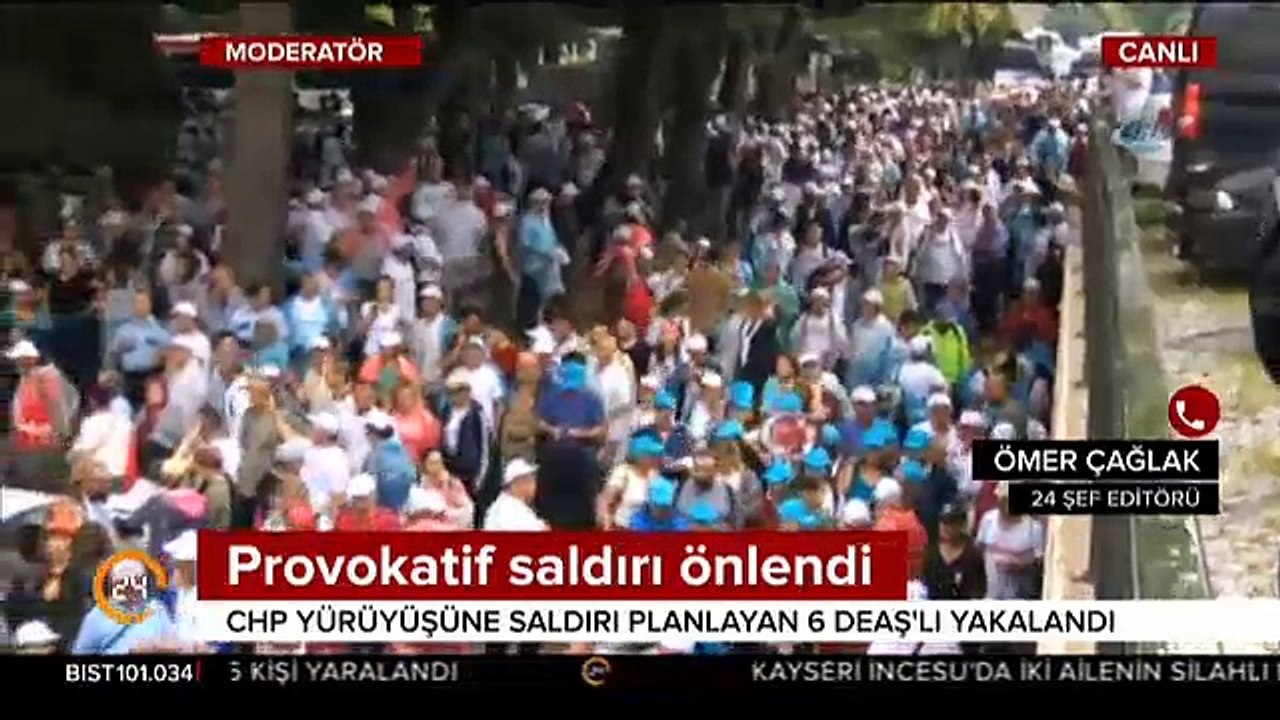 CHP yürüyüşüne saldırı planlayan 6 DEAŞ'lı terörist yakalandı