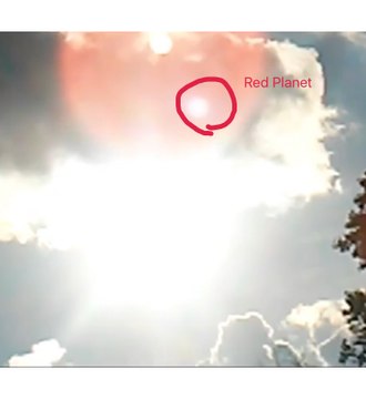 Best NIBIRU Planet Footage YET. HUGE Planet above sun Red Planet July 4th