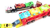 Learning Color With Disney PIXAR Cars ightning McQueen Mack Truck Jeep for kids car toys