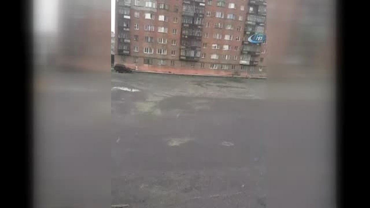 Sibirya'da Kar Yağdı