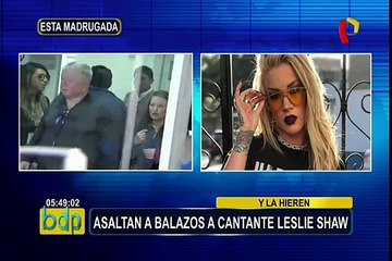 Leslie Shaw: cantante fue herida por delincuentes que le robaron su auto